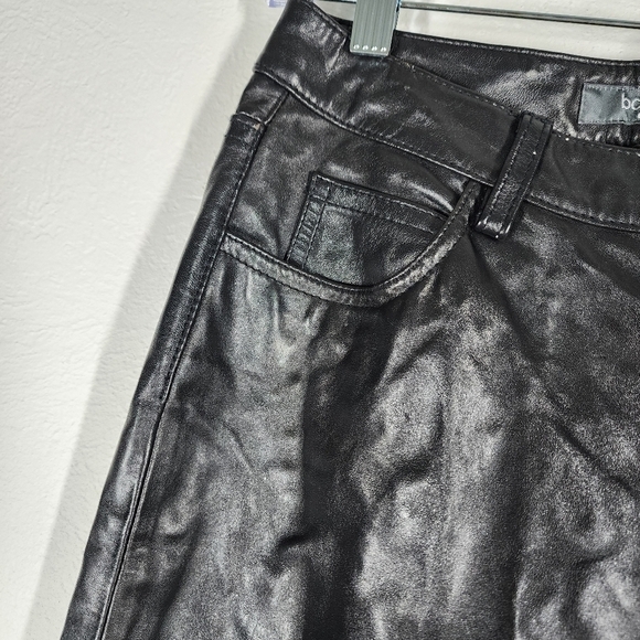 GAP 100% LEATHER BOOT CUT PANTS - Picture 4 of 7